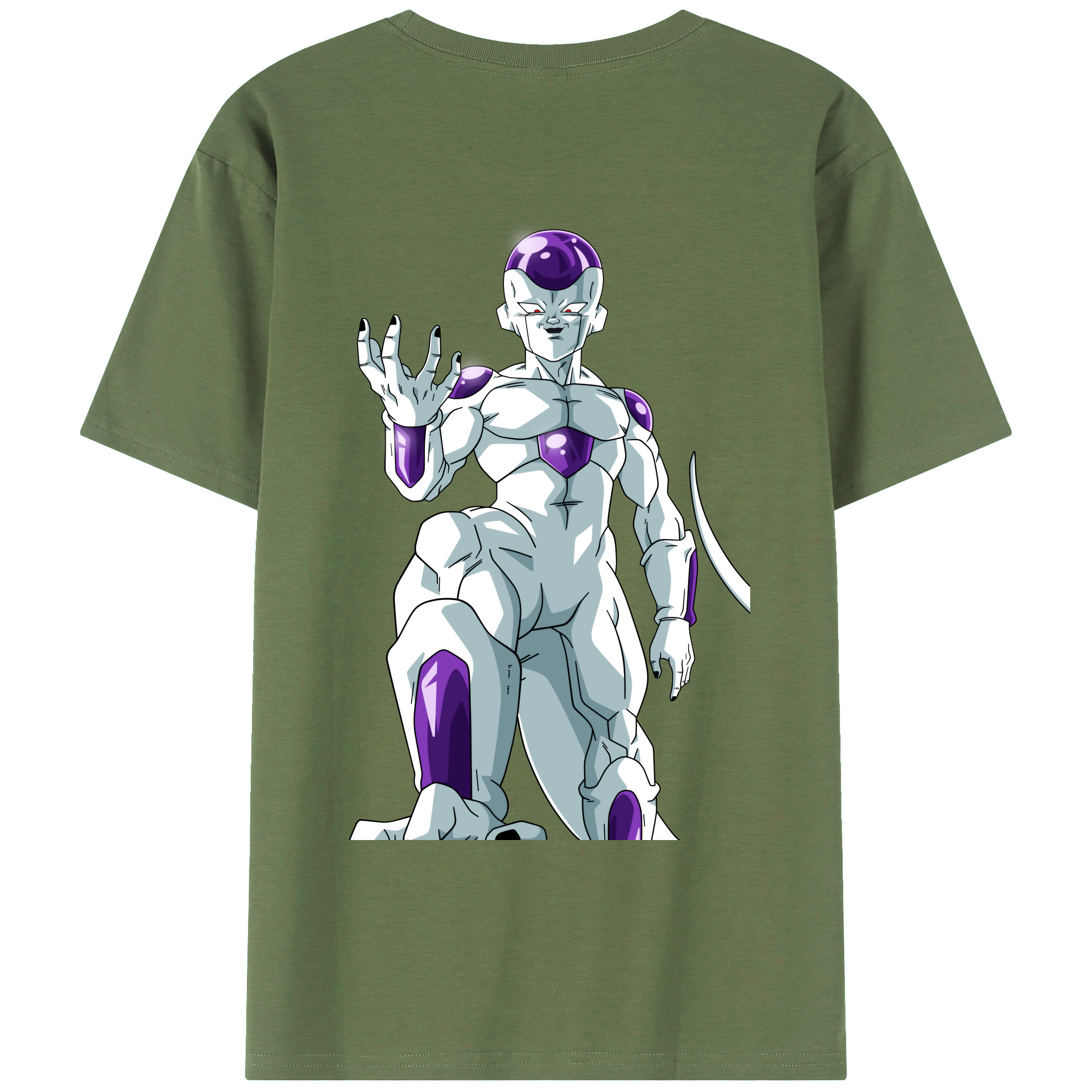 （画像用） ドラゴンボール フリーザ DRAGON BALL Frieza 綿100％ メンズ半袖Tシャツ（バックプリント） 通気性